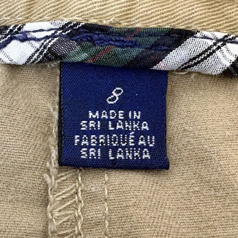 Y2K  American Eagle Khaki Mini Skirt Size 8 2000s Preppy Cargo - Picture 4 of 8